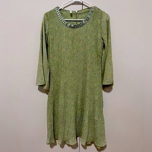 Green summer dress